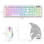 Empire Gaming Armor RF800 Pack Clavier Souris Gaming Rechargeable sans Fil AZERTY (Français-Layout) RGB avec Tapis de Souris -Cl