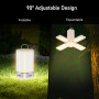Blukar Lanterne Camping Rechargeable, Lampe Camping 116 LED Super Brillant 360°-Pliable 7 Modes d'éclairage 10H+ d'autonomie-Ecl