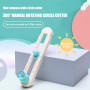Hshenjhu Coupeur De Papier Circulaire, Cutter Circulaire Réglable pour Diamètres 2-20 cm, Rotatif Anti-dérapant Cutter Rotatif C