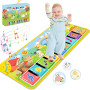 Lobyoh Tapis Musical Tapis Piano Enfant avec 8 Animaux, Tapis de Danse, Tapis de Jeu Musique, Cadeaux d'anniversaire, Jouets Mus