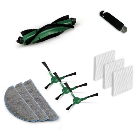 AVAENZO Accessoires pour iRobot Roomba Combo Essential, Combo 2 Essential, Roomba 105 Combo, 1 Brosse Principale, 3 Lingettes, 3