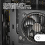 Mars Gaming MC-3TCORE, Boîtier Gaming Custom ATX, Triple Verre Trempé Amovible, Double Caméra, Semi-Tour Compatible avec Cartes-
