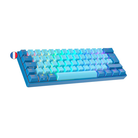 Ranked N60 Nova Clavier Mécanique de Jeu 60% | Hot Swap Gaming Keyboard | 62 Touches Programmables | RGB LED | Mac, PC Windows |