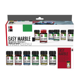 Marabu Easy Marble Assortiment de Peinture pour marbrure Marabu Easy Marble Assortiment de Peinture pour marbrure