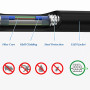 Elfcam® - Câble à Fibre Optique en Acier Blindé pour Extérieur et Intérieur LC/UPC à LC/UPC OS2 Duplex Monomode 9/125μm LSZH,Noi