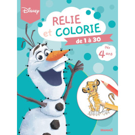 Disney - Relie et colorie - Je relie de 1 à 30 - Livre de coloriage avec points à relier - Dès 4 ans Disney - Relie et colorie - Je relie de 1 à 30 - Livre de coloriage avec points à relier - Dès 4 ans