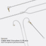 Cubilux Câble IEM 3.5mm 2 Broches 0.78mm avec Microphone, Fil d'Écoute à Cuivre OFC Argenté et Micro-Braccio Détachable pour Wan