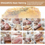 SNAGAROG 4 PCS Filet à Viande Rouleau, 300 cm Filet à Viande Élastique Jambon Chaussette Filet Viande Filet Charcuterie Saucisso