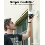 aosu 2K Camera Surveillance WiFi Exterieure sans Fil Camera Solaire WiFi Exterieur, 3MP 360°Panoramique PTZ, Suivi Automatique,