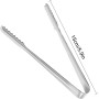 Homgaty 10 Pcs Pince à Glaçons, Pince Bonbon, Pince a Sucre en Acier Inoxydable Multifonction pour Glace Candy Bar Sucre Biscuit