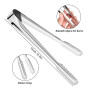 Homgaty 10 Pcs Pince à Glaçons, Pince Bonbon, Pince a Sucre en Acier Inoxydable Multifonction pour Glace Candy Bar Sucre Biscuit
