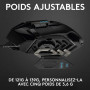 Logitech G502 HERO Souris Gamer Filaire Haute Performance, Capteur Gaming HERO 25K, 25 600 PPP, RVB, Poids Ajustable, 11 Boutons