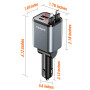 4 en1 Chargeur Allume Cigare Voiture USB C【Câble Rétractable】Chargeur Voiture avec USB-C/USB-A Chargeur Voiture Chargement Prise