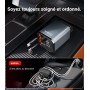 4 en1 Chargeur Allume Cigare Voiture USB C【Câble Rétractable】Chargeur Voiture avec USB-C/USB-A Chargeur Voiture Chargement Prise