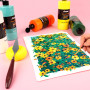 ABEIER Grand ensemble de peinture acrylique, 15 couleurs x 473 ml, finition mate, pigments riches, non toxiques, pour sur toile,