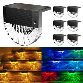 FIFlying Lampe Solaire Exterieur, 6 Lumiere Solaire Exterieur, 3 Modes Lampe Solaire, Etanche IP65 Eclairage Exterieur Solaire,  FIFlying Lampe Solaire Exterieur, 6 Lumiere Solaire Exterieur, 3 Modes Lampe Solaire, Etanche IP65 Eclairage Exterieur Solaire,