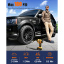 AUTDER Compresseur à Air Portatif, Gonfleur Pneus Voiture, Max 180 PSI/12.4 Bar, Compresseur Voiture sans Fil avec Batterie 21V 