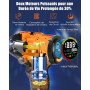 AUTDER Compresseur à Air Portatif, Gonfleur Pneus Voiture, Max 180 PSI/12.4 Bar, Compresseur Voiture sans Fil avec Batterie 21V 