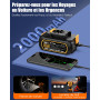 AUTDER Compresseur à Air Portatif, Gonfleur Pneus Voiture, Max 180 PSI/12.4 Bar, Compresseur Voiture sans Fil avec Batterie 21V 