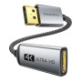 WARRKY 4K Adaptateur DisplayPort vers HDMI, Convertisseur Adaptateur DP 1.2 Ordinateur vers 1.4 HDMI Écran en Nylon Tressé Compa