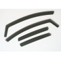 Lot de 4 déflecteurs d'air compatibles avec Ford Fiesta 5 portes à hayon 2009 2010 2011 2012 2013 2014 2015 2016 2017.
