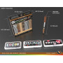 Lot de 22 marqueurs de peinture acrylique Marron Série Pro Color Pointe extra fine 0,7 mm pour peinture sur roche, verre, tasses