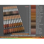 Lot de 22 marqueurs de peinture acrylique Marron Série Pro Color Pointe extra fine 0,7 mm pour peinture sur roche, verre, tasses