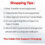CLEEFUN Cable USB C 10M Charge Rapide, Résistant USB 2.0 Câble Charguer USB-A vers USB-C pour Smartphones, Tablette, Caméra-Surv