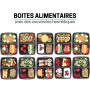 Igluu Meal Prep - [Lot de 30 Boîtes alimentaires à 3 compartiments pour préparation des repas - Réutilisables, sans BPA - Compat