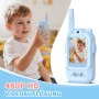 Vidéo Talkie Walkie Enfants Rechargeable, Lot de 2 talkies-Walkies Cadeaux d'anniversaire pour Garçons Filles, Jouets de Plein a