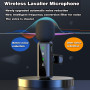 kinmaizi Microphone cravate sans fil 3 en 1, pour iPhone, Android, iPad, pour enregistrement vidéo, streaming, interview, vlog,