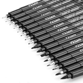 YISAN Feutres Dessin, Stylos Micro, 16 Stylos à encre Fineliner,Stylo Noir Pointe Fine, Stylo de Dessin Noir,Professionnel Artis YISAN Feutres Dessin, Stylos Micro, 16 Stylos à encre Fineliner,Stylo Noir Pointe Fine, Stylo de Dessin Noir,Professionnel Artis