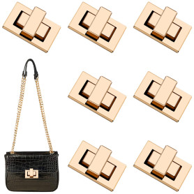 Fermoir Sac, 7 Pcs Attache Fermoirs de Sacs sont Utilisés pour Fabriquer Le Sac/Portefeuille/Sac à Main, Fermoir Sac à Main Util Fermoir Sac, 7 Pcs Attache Fermoirs de Sacs sont Utilisés pour Fabriquer Le Sac/Portefeuille/Sac à Main, Fermoir Sac à Main Util