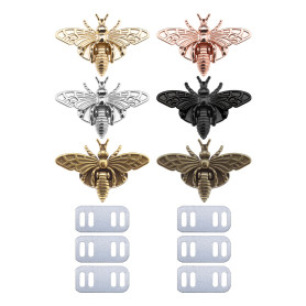 VGOL 6pcs Sac à Main Serrure Abeille Forme Serrures Sac Matériel Torsion Tour pour Bricolage Cuir Artisanat Sac à Main Fermoir D VGOL 6pcs Sac à Main Serrure Abeille Forme Serrures Sac Matériel Torsion Tour pour Bricolage Cuir Artisanat Sac à Main Fermoir D