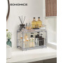 SONGMICS Organiseur de Cuisine, Étagère sous Évier, 2 Paniers Coulissants, Empilable, pour Rangement dans Placard, sous Lavabo,