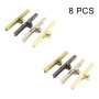 8 pièces Sac Double Twist, Sak Boucle Twist Metal, Serrure De Poche En Métal, Sac Fermetures Sachs, Metal Twist Turn Lock, Ferme