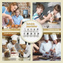 10pcs Grosse Douille Patisserie Professionnelle, Douille Cannelée, Kit d'Accessoires de Pâtisserie DIY Spécialisé dans la Décora
