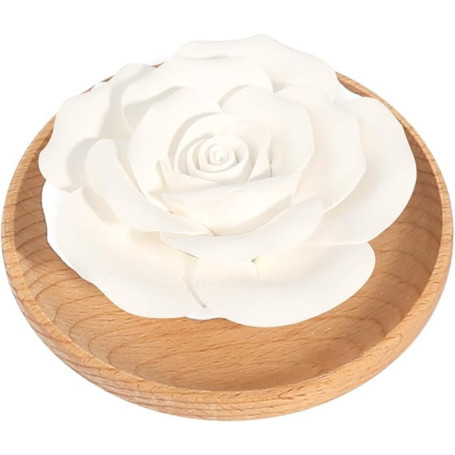 Diffuseur D'huiles Essentielles Pierre Diffuseur Pierre à Parfum en Plâtre dans à Parfum en Bois Diffuseur Passif Dhuiles Essent