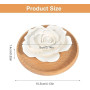 Diffuseur D'huiles Essentielles Pierre Diffuseur Pierre à Parfum en Plâtre dans à Parfum en Bois Diffuseur Passif Dhuiles Essent
