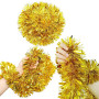 CLHXWU 12m Guirlande Tinsel Or Noël,Guirlandes Tinsel Noël,Guirlande Métallique Brillante Ornements De Noël pour Sapin De Noël D