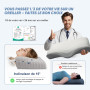 CloudNook Oreiller Orthopédique en Mousse à Mémoire de Forme – Soutien Cervical Ergonomique pour Cou & Épaules, Housse Soie Rafr