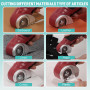 VLOXO Ciseaux Électriques Tissu Couture, Rotary Cutter Couture Ciseaux Électriques avec Serrure de Sécurité, Couper Carton Cuir 