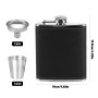 Vasmeiy Flasque 8oz/227ml Flasques en Acier Inoxydable Avec Entonnoirs, Flasque en Acier Inoxydable, Convient Pour Porter de l'a