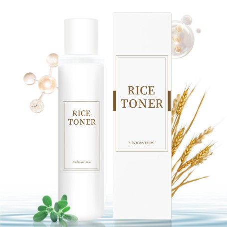Rice Toner, Toner Visage Korean, Korean Skincare Toner Visage, Lotion Tonique Visage Toner Riz, Raffermissant, Hydratant, Non Gr