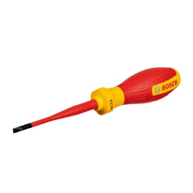 Tournevis VDE - BOSCH - SL3,5x75 - Isolé jusqu'a 1000V - Manche ergonomique - Embout plat Tournevis VDE - BOSCH - SL3,5x75 - Isolé jusqu'a 1000V - Manche ergonomique - Embout plat 23,00 €