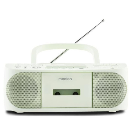 Radio CD K7 - MEDION - FM - 2x3W RMS - Vert 95,83 €