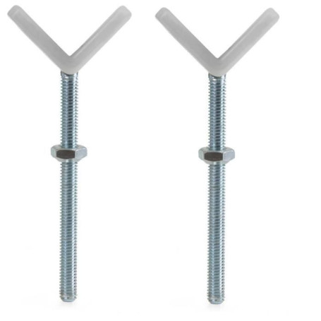 Adaptateur Y pour barriere de sécurité - HAUCK - Y-Spindel - Rampes rondes - Blanc Silver