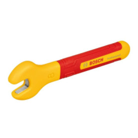 Clé plate VDE - BOSCH - 8 mm - Inclinée a 15° - Isolée jusqu'a 1000 V - Ergonomique en TPE Clé plate VDE - BOSCH - 8 mm - Inclinée a 15° - Isolée jusqu'a 1000 V - Ergonomique en TPE