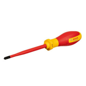 Tournevis VDE - BOSCH - SL/PZ2x125 - Isolé jusqu'a 1000 V - Manche ergonomique - Embout PZ Tournevis VDE - BOSCH - SL/PZ2x125 - Isolé jusqu'a 1000 V - Manche ergonomique - Embout PZ