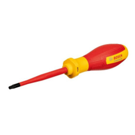 Tournevis VDE - BOSCH - TX25x100 - Isolé jusqu'a 1000 V - Élastomere thermoplastique - Antidérapant Tournevis VDE - BOSCH - TX25x100 - Isolé jusqu'a 1000 V - Élastomere thermoplastique - Antidérapant